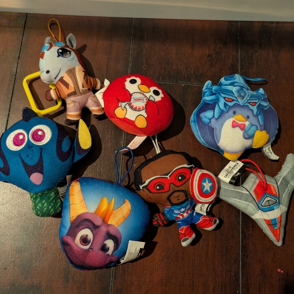 🦋 Colorful Cartoon Character Plush Toy Collection